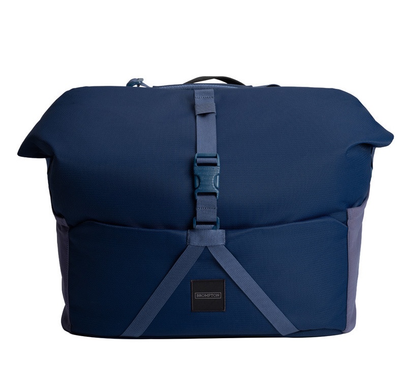 Brompton Large Roll Top Bag - Navy | Brilliant Bikes